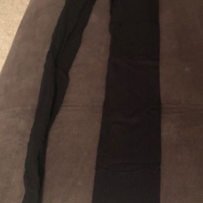 Women's Hosiery Vintage 2 Black Sets 1 Ribbed (Size Small Medium) No Tag