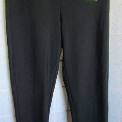 NWT Lemite Nadine West Black Stitched  Belt Loop Polyester Blend Pants Women's L