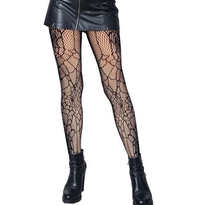 Fishnet Tights Women Fishnet Stocking Patterned Tights Thigh-High Black Socks...