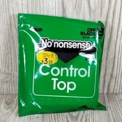 No Nonsense Control Top Nylon Leg Pantyhose Off Black M43 Size B – 1 pair