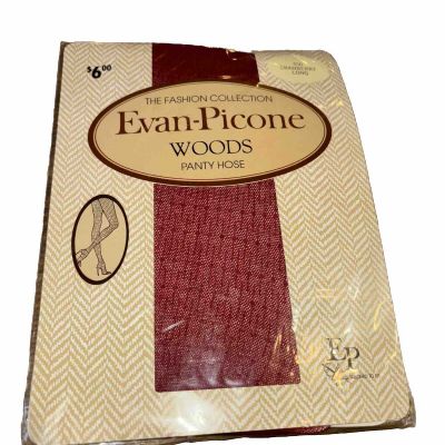 Evan Picone Woods Panty Hose 550 Cranberry Long, NEW