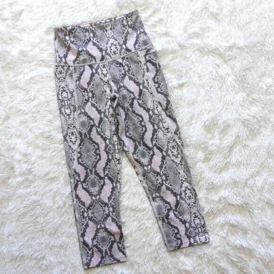 NEW Blackmilk Pastel Serpent Battle Pants Black Milk Pink Snakeskin Leggings