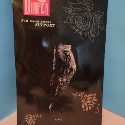 Dinifen Black Strumphose Sexy Pantyhose Mesh Support Lucra Size S W002