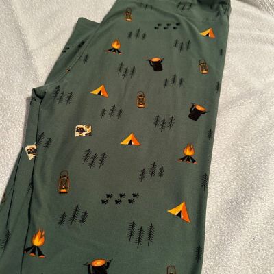 Lularoe TC leggings Camping theme