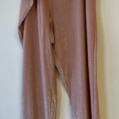 NWT SKIMS Women's Kim Kardashian Shimmer Leggings Ochre AP-PNT-1345 Size 3XL