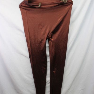 Lane Bryant womens DARK RED embellished  Sides stretch leggings size C/D NEW