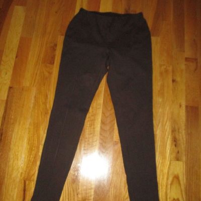 Ladies J. Jill Brown Ponte Elastic Waist Pull On Leggings Size XS