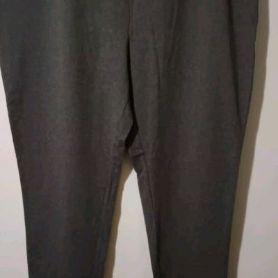 Terra & Sky Women's Grey High Rise Fitted Leggings Plus Size 2X 20W-22W NWT SOFT