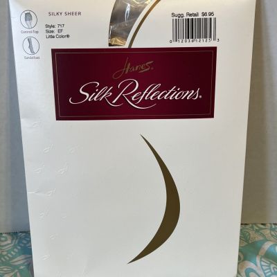 Hanes Silk Reflections pantyhose EF Silky Sheer Little Color 717 control top