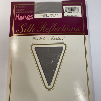 Vintage Hanes Silk Reflections Silky Sheer Classic Navy AB Pantyhose