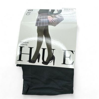 HUE Womens Cobblestone Gray Opaque Tights Size 1 | 100-150lbs 1 Pair 40 Denier