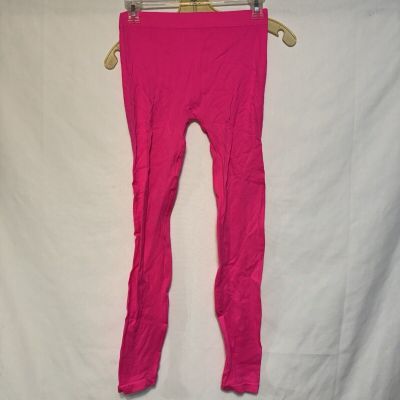 Womens Flourscent Pink Tights Size Small