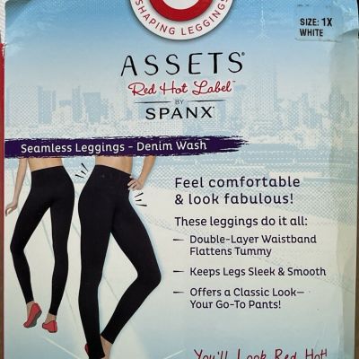 Assets By Spanx Seamless Leggings Size 1X White Color