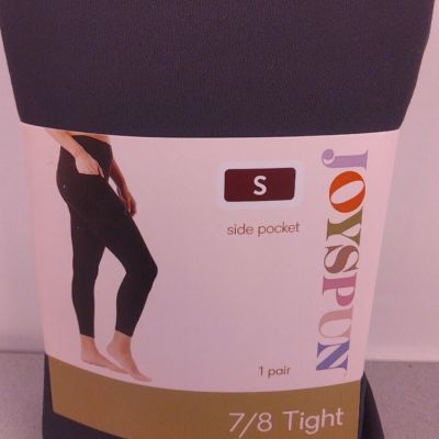 Joy Spun Dark Gray Side Pocket 7/8 Tights Size S - New   (66)