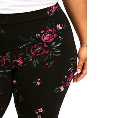 TORRID Floral Deep Black Premium Legging NWT  Size 3X