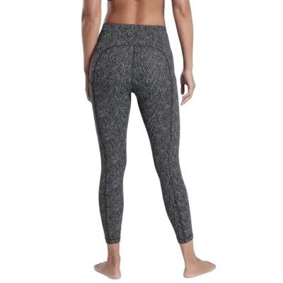 Athleta Workout Leggings Ultimate Stash Pocket Textured 7/8 Tight Womens Small