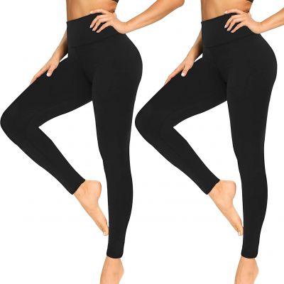 Soft Leggings for Women - High Waisted Tummy Control No See through Workout Yoga