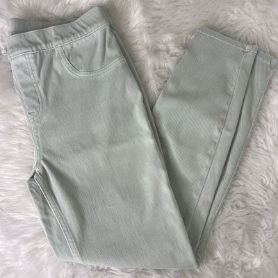 Spanx Jean-ish Ankle Leggings In Sea Green Size Large