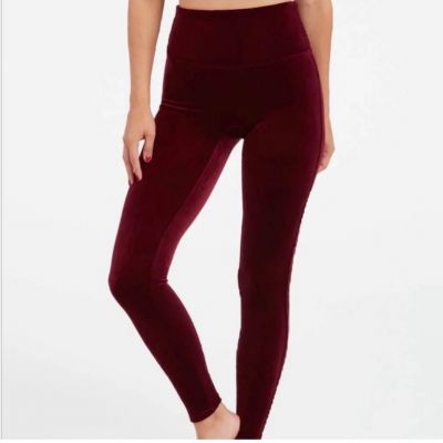 Spanx Dark Red Velvet Jeggings size XL