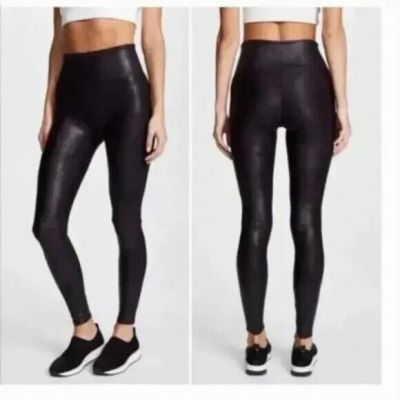 Spanx Faux Leather Leggings - Black - Size S