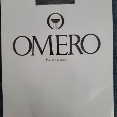 OMERO Iride 50 Black Italian Tights Size 1 Pantyhose ITALY