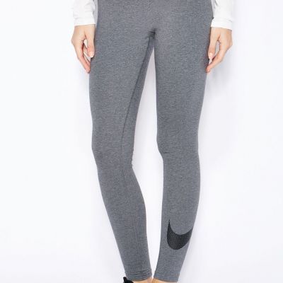 Nike Womens Swoosh Club Leggings-XS