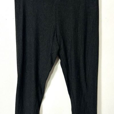 Orvis Cozy Leggings Size XXL 2XL Charcoal Gray Black Fleece Lined Soft Comfort