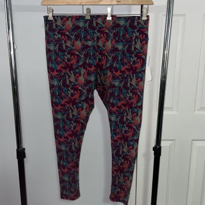 Soft Surroundings Multicolor Abstract Must Have Ankle Leggings Size 1X NWT!