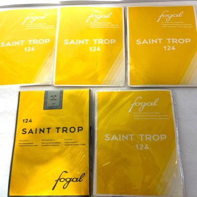 5 NEW Fogal Saint Trop 124 Pantyhose Sheer Toe to Waist M Various Colors