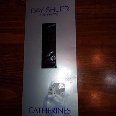 Catherines Day Sheer Pantyhose BLACK Multi Plus Size D