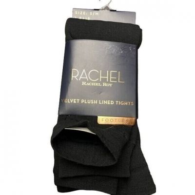 RACHEL ROY  VELVET PLUSH LINED TIGHTS  FOOTLESS 1 PAIR S/M 90-150 LBS