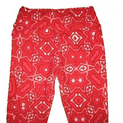 LuLaRoe Leggings Pants Red Valentine's Day Hearts Women's One Size