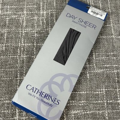 Catherine's Day Sheer Pantyhose Plus Size A Off Black New Up to 5'7