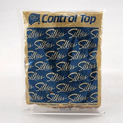 Vtg Silkies Control Top Support Legs Nylon Pantyhose 070502 Honey Size XL