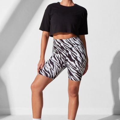 ZEBRA Biker Short Black Noli Yoga Workout Short NEW Size Small