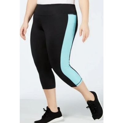 Ideology Noir Aqua Freeze Leggings Size 3X