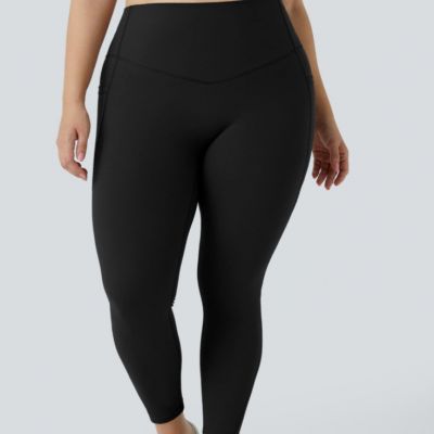 Halara SoCinched High Waist Tummy Control Shaping Leggings In Black Plus Size 3X