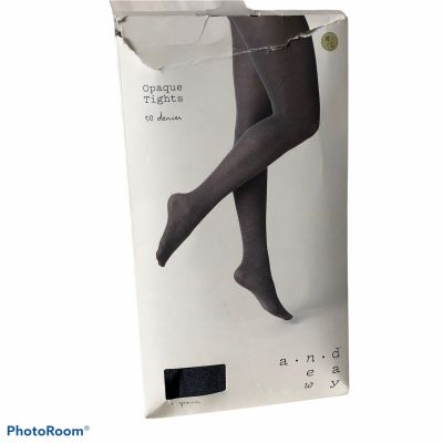 Opaque Tights Target Store Brand Heather Grey  Size M/L 150-175 Lbs 4’11”-6’