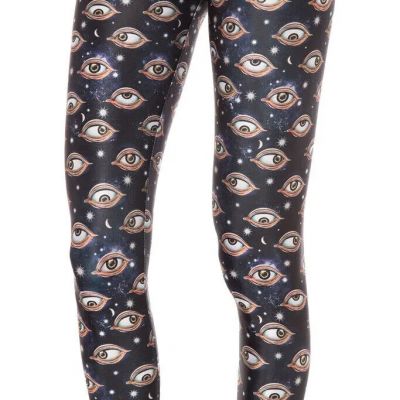 NWOT Black milk Eye see you leggings Black Halloween Leggings sz Small SOLD OUT