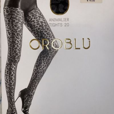 Oroblu Dalida Amimalier Tights Color: Black Size: Small  OR2140469