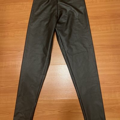 Victoria's Secret High Waisted Leggings Faux Leather Size 4