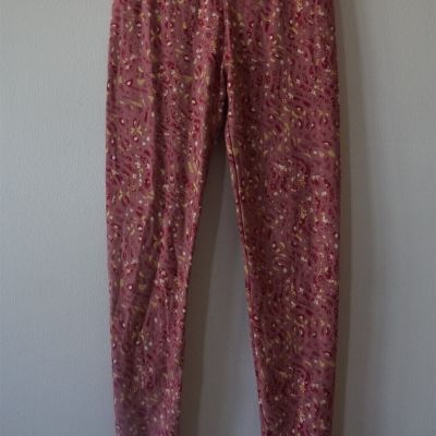 Lularoe Pink Print Leggings OS One Size - Pre Owned