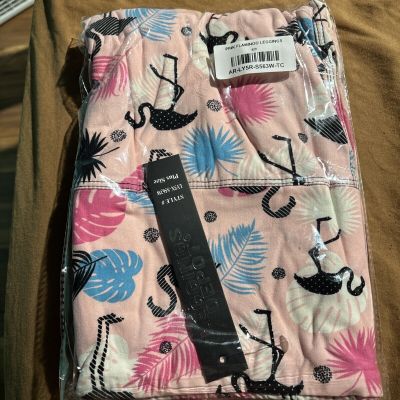 leggings depot plus Size Pink Flamingo