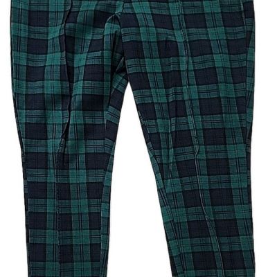 Old Navy Women's Pull On Stevie High Rise Plaid Leggings Large Green Multicolor