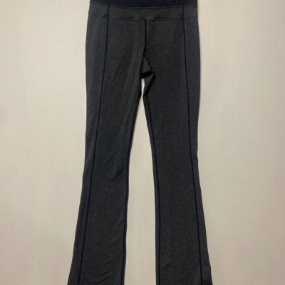 EUC Lululemon Pants Women's 6 Tall Flare High Rise Heather Gray Back Pockets