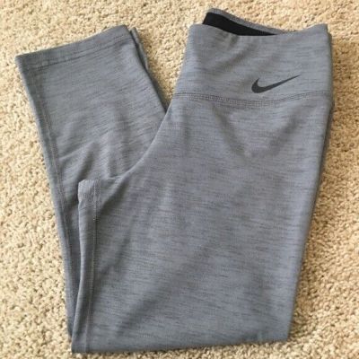 Nike Gray Dri-FIT Athletic Leggings, Size Small - Comfortable for Workout