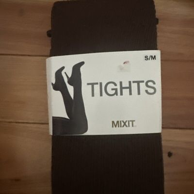 Mixit Ribbed Opaque Tights  Size S/M New Chocolate Msrp $14