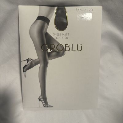 OROBLU Component Tights 20 Sensual 20 Size S Dark Caramel Black Seam-NEW-04