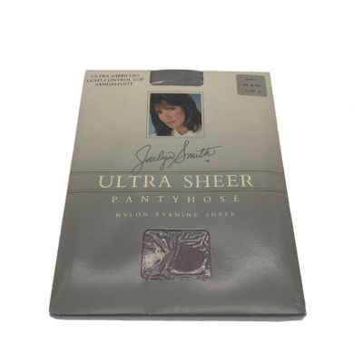 K-Mart Jaclyn Smith Ultra Sheer Pantyhose Sandalfoot Off Black VTG NOS USA