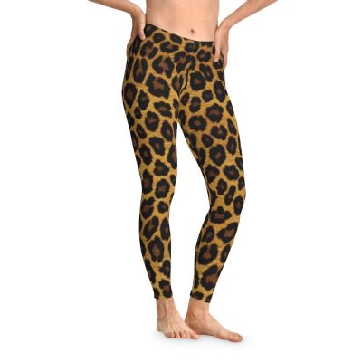 Leggings, Leopard Print, Yoga Pant, Gym Activewear, Work out Plus size